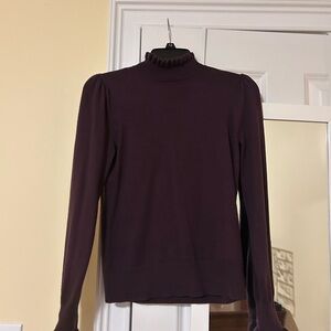Women's Purple Turtleneck Sweater